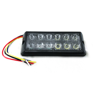 Two rows LED warning strobe police car light emergency lights for vehicles