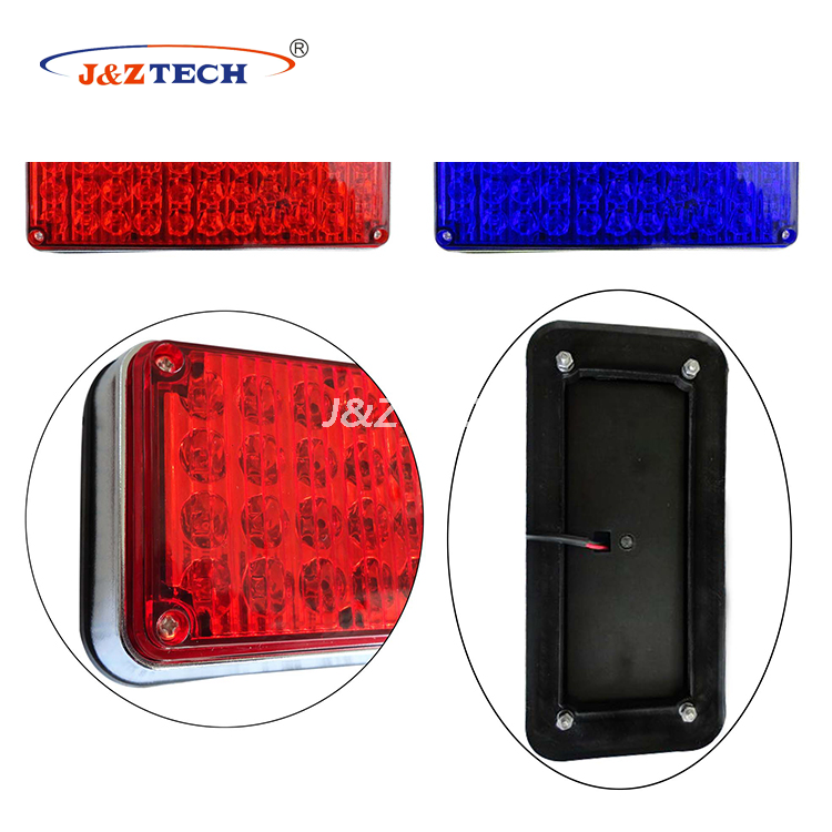 7x3 Inch Red PC LED Ambulance Perimeter Light